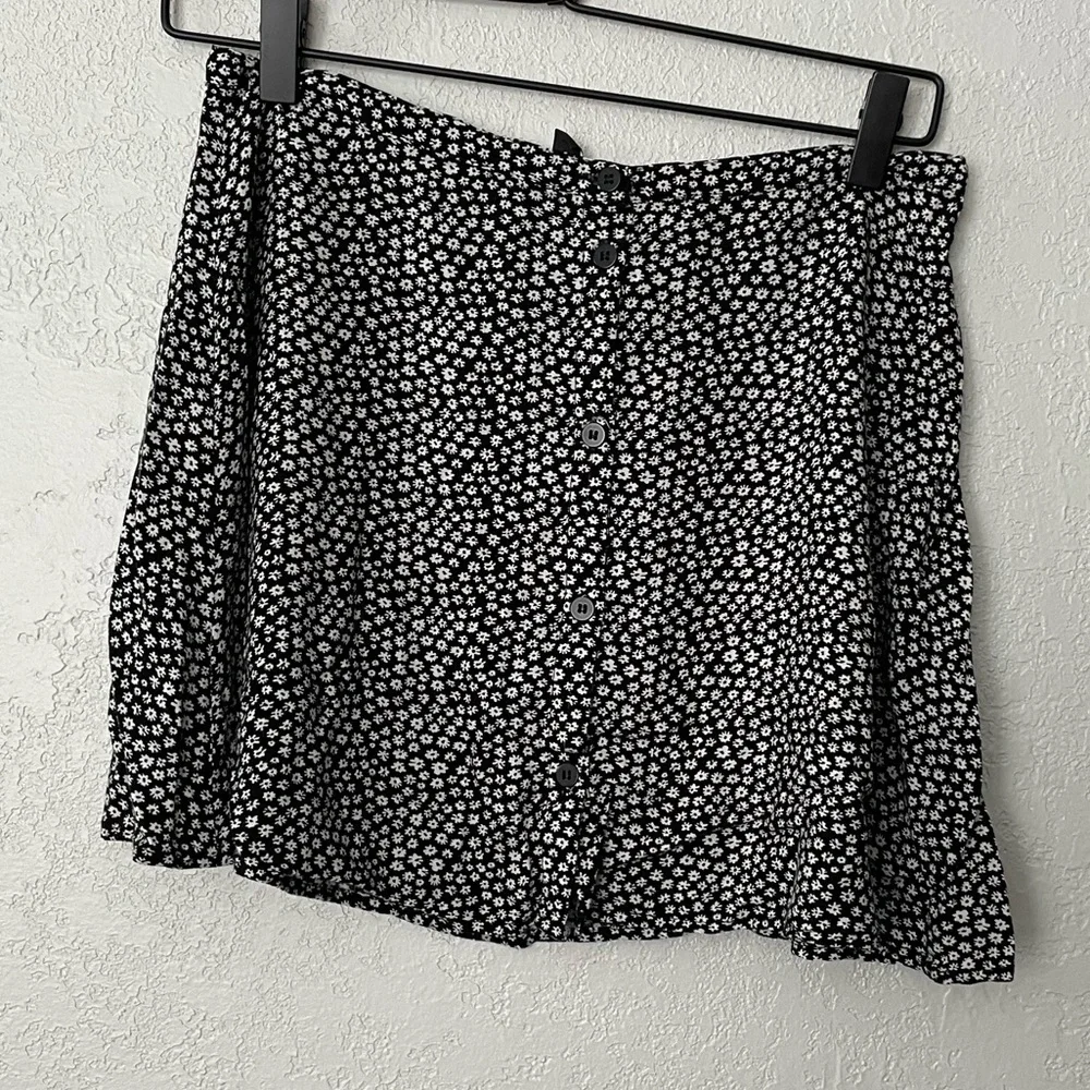 H&M divided floral skirt